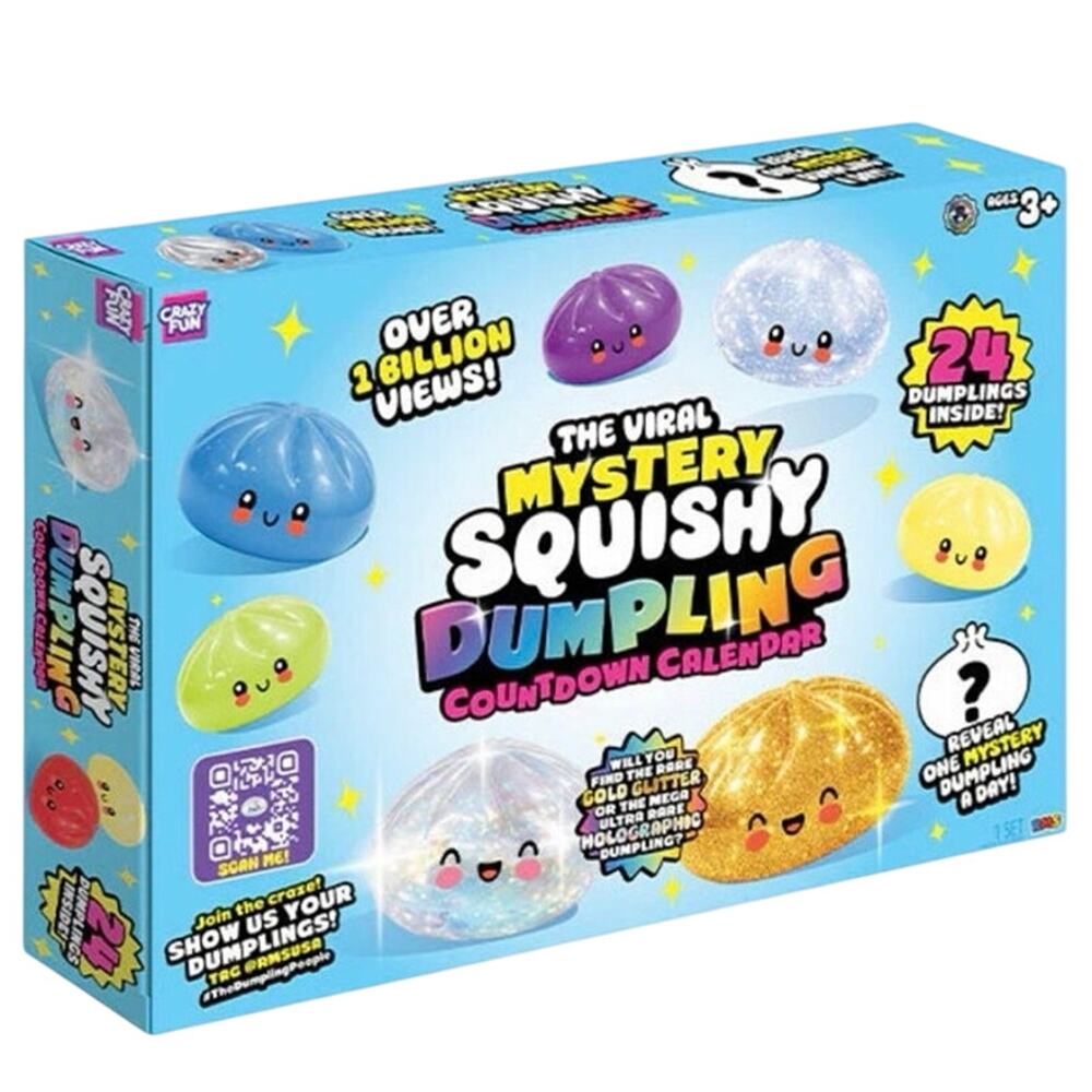 RMS® Mystery Dumpling Bao Bun Fidget Squishy 24-Day Countdown Calendar (24pc)